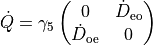 \dot{Q} = \gamma_5  \begin{pmatrix}  0 & \dot{D}_{\rm{eo}} \\
  \dot{D}_{\rm{oe}} & 0  \end{pmatrix}