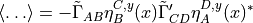 \langle \ldots \rangle = - \tilde \Gamma_{AB} \eta^{C,y}_B(x)
\tilde \Gamma^\prime_{CD} \eta^{D,y}_A(x)^*
