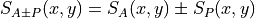 S_{A \pm P} (x,y) = S_A(x,y) \pm S_P(x,y)