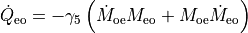 \dot{Q}_{\rm{eo}} =  -\gamma_5 \left(  \dot{M}_{\rm{oe}}
   M_{\rm{eo}} +  M_{\rm{oe}} \dot{M}_{\rm{eo}}\right)