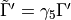 \tilde \Gamma^\prime =
\gamma_5 \Gamma^\prime